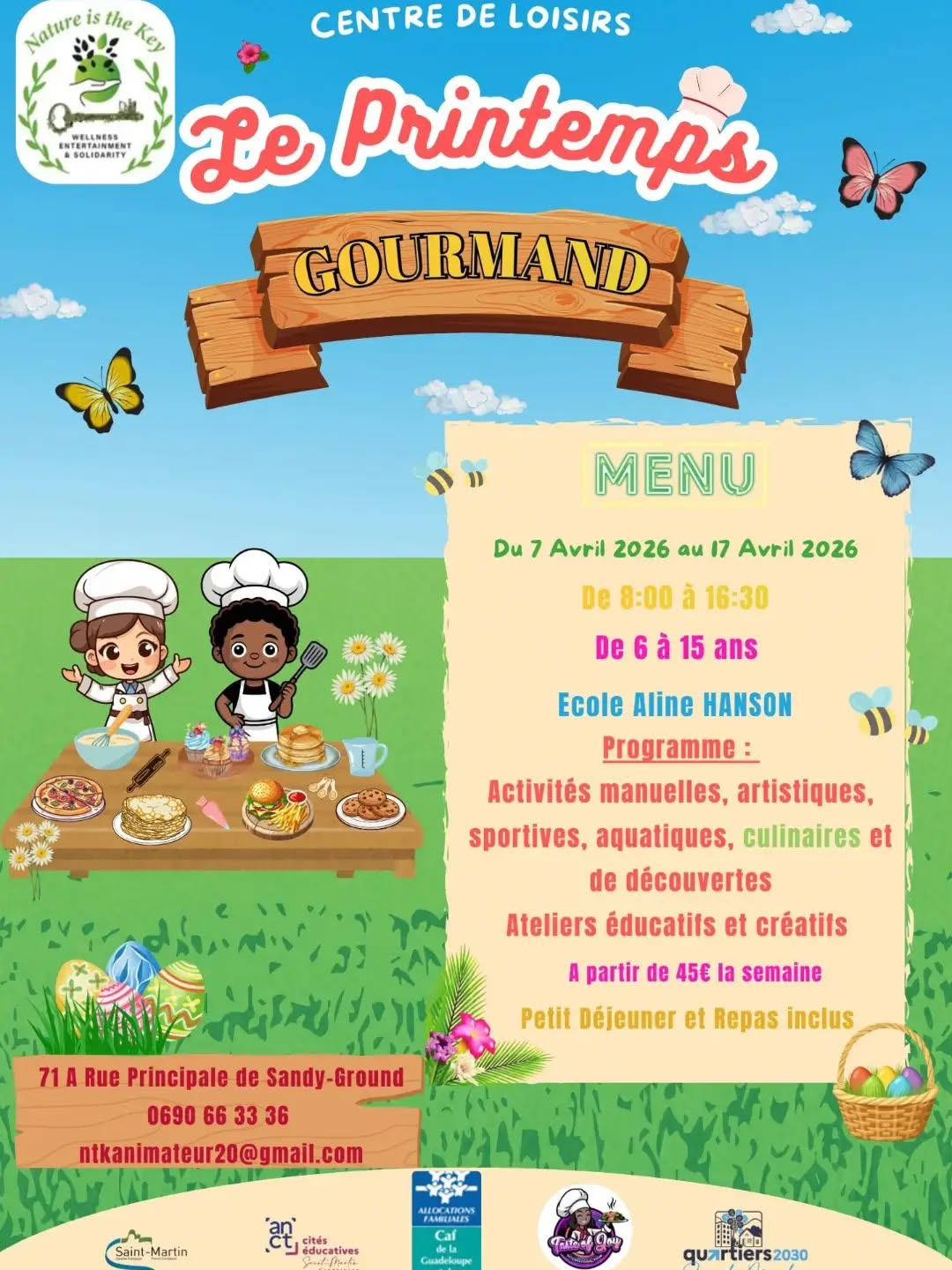 Affiche Le Printemps Gourmand — avril 2026